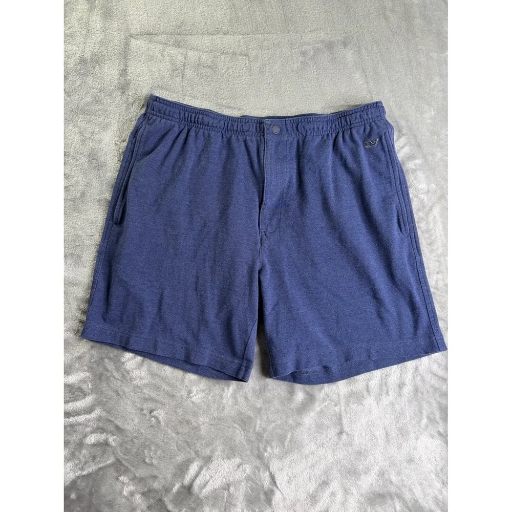 Vineyard Vines Shep & Ian Men's Shorts L Blue Embroidered Whale Logo